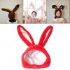 Bunny Ears Present Props Gift Headdress Head Warmer for Selfie Photography Cosplay Party Girls