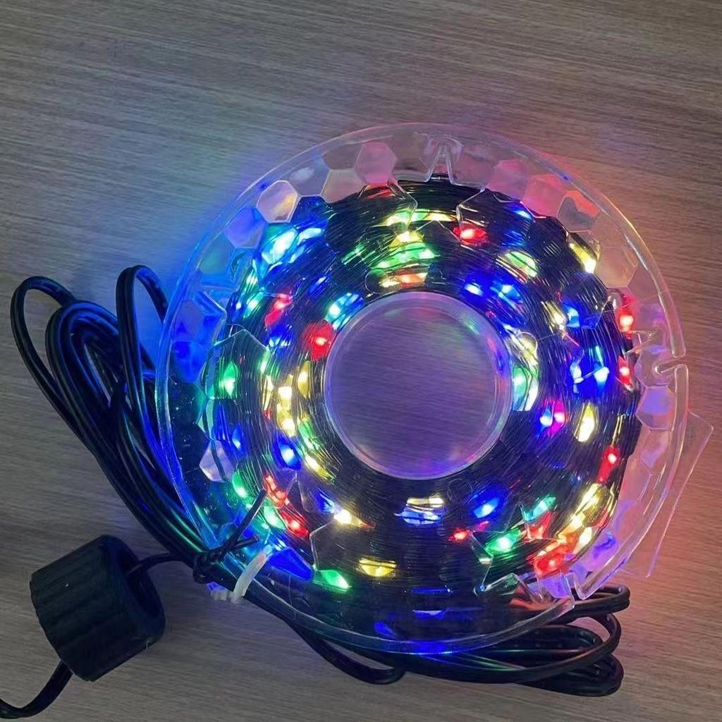 Funkelnder Stern Kupferdraht Weihnachtsbaum Lichterkette mit grünem Draht zur Girlanden- und Kranzdekoration