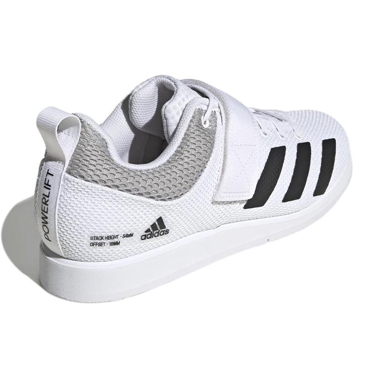 New Adidas Powerlift 5 Cloud White Core Black Grey Two GY8919