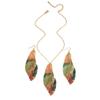Hollow Leaf Flower Earrings and Necklace Set