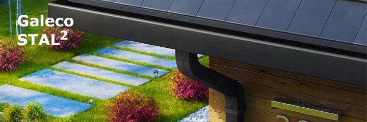 Kolano 72° Galeco Stal2 80X80Mm Grafit Ral7015