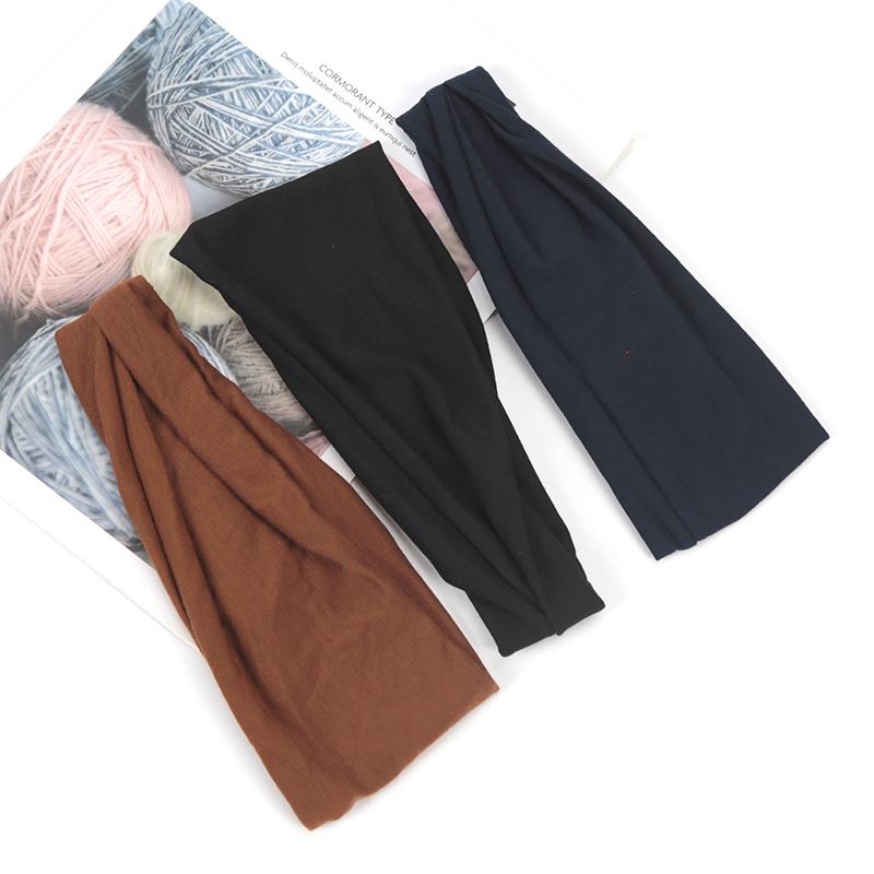 Modische Sport-Stirnbänder für Damen Mädchen Elastische Haarbänder Laufen Fitness Yoga Radfahren Haar-Accessoires Schwarz Weiß Grau 3 Stück