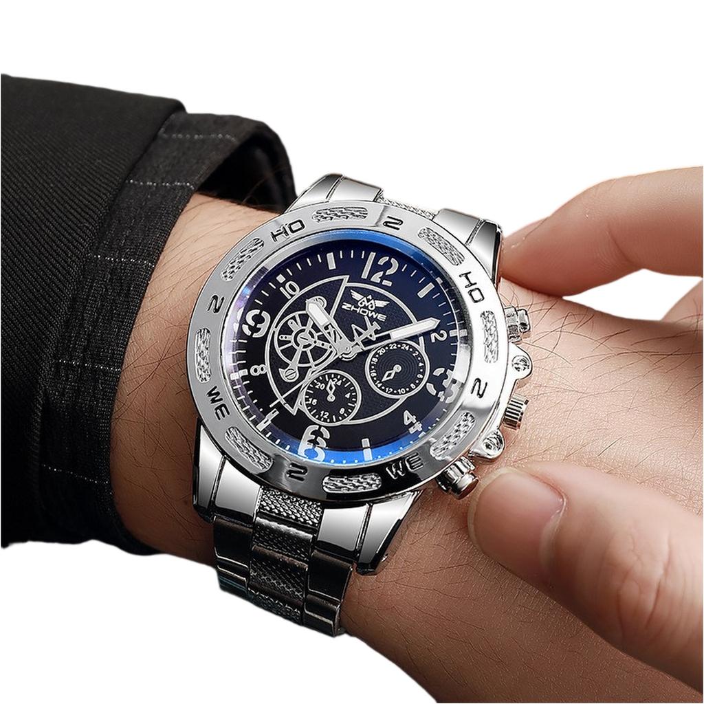 Men's Waterproof Luminous Running Alarm Clock Watch
