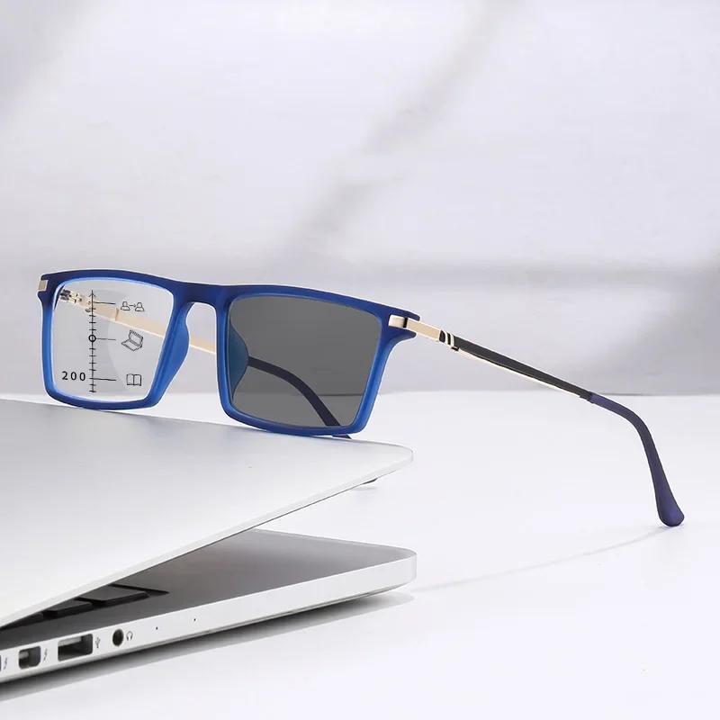 New Men'S And Women'S Progressive Multifunctional Reading Glasses Outdoor Travel Definition Anti Blue Light Glasses