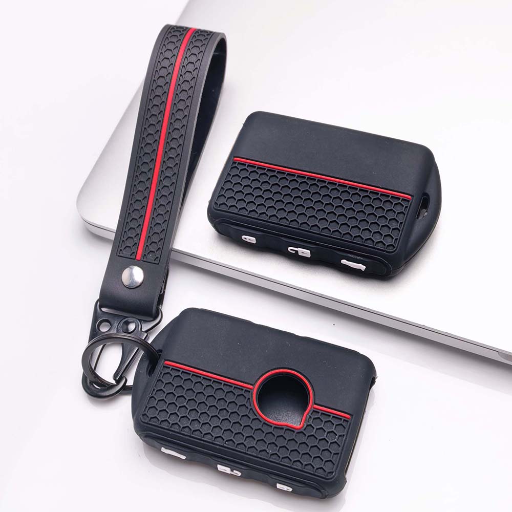 Key Cover Keychain for Volvo EX30 EX90 XC90 XC60 S90 V90 S60 V60 XC40 Card Soft Silicone Protective Cover Anti-Scratch Guard Shockproof