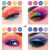 39 Pop Colors Matte Shimmer Eyeshadow Palette Highlight Pigmented Colorful Long Lasting Waterproof Makeup Palette Cosmetics Metallic Color Natural