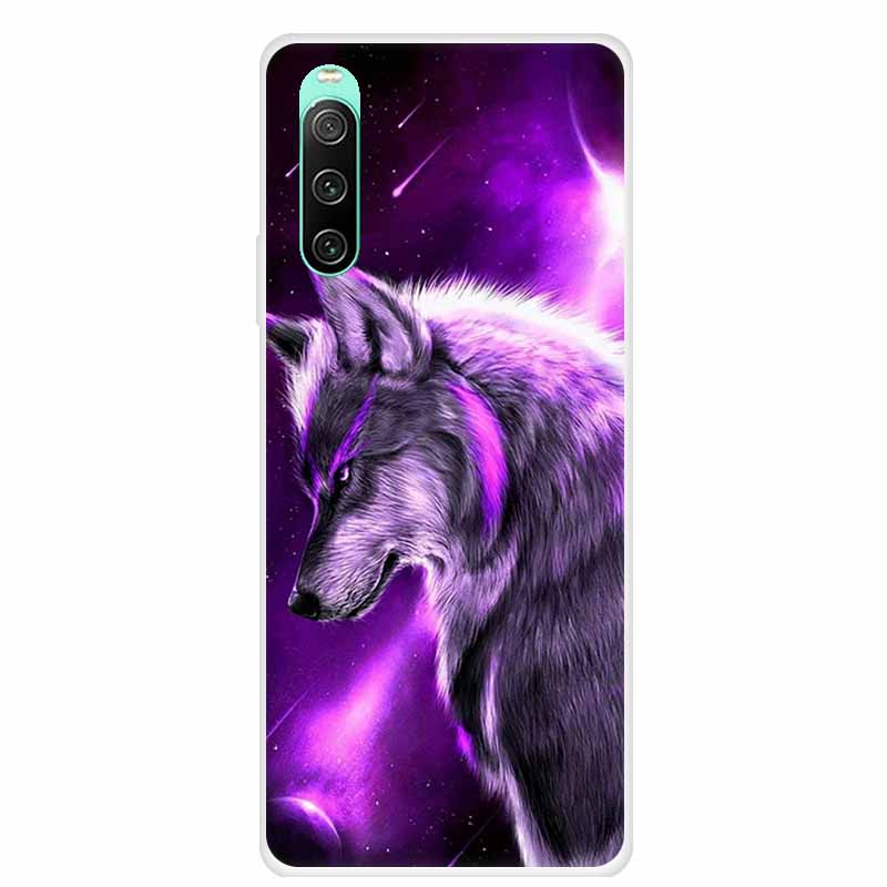 For Sony xperia 10 IV Case 1 IV 10 iV Clear Fashion Soft TPU Silicone Back Case For Sony Xperia 10 1 5 III Cover Funda Shell Cat