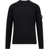 Crew Neck Solid Color Long Sleeve Sweater Men Sweater Black K2S155100053S00C2-V0029