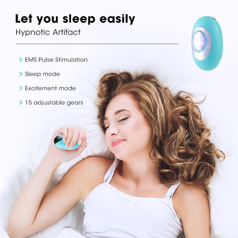 HailiCare Handheld Sleep Aid 15 Adjustable Levels Dual Modes Sleep Instrument for Home Use