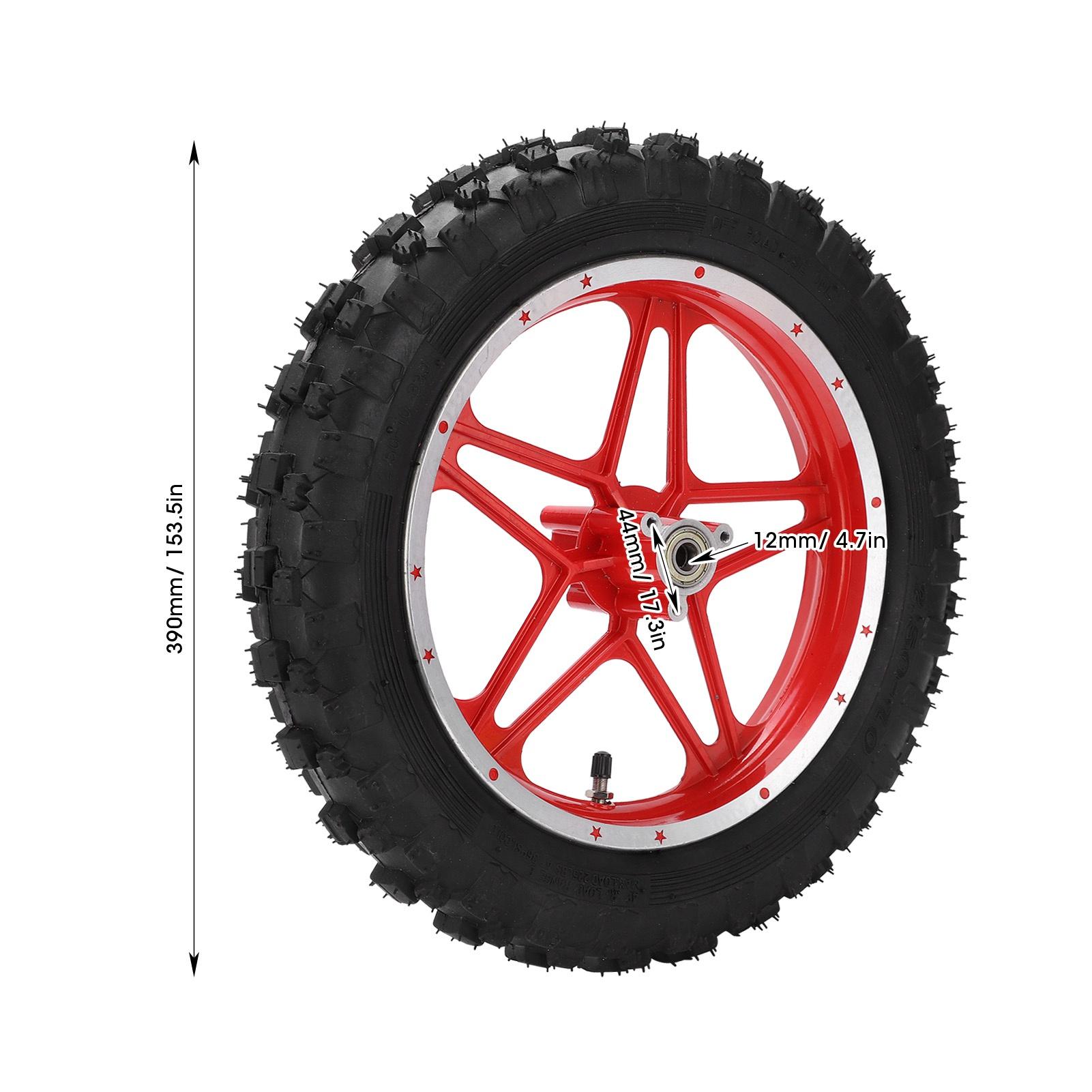 

2,510 дюйма Заднее колесо Резиновая шина Противоскользящая Замена Подходит для 47 49 2-тактный Мотокроссовый велосипед(красный )