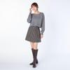 Laisse Passe Cropped Knit Pullover Gray Women's Sweater,