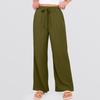 Women's Loose-fitting, -color, Straight-leg Casual Pants With Drawstring And Pockets.