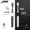 Ultra-Soft Wide Head Toothbrush with Fine Bristles for Couples, Family Pack, Gum Care, Black & White