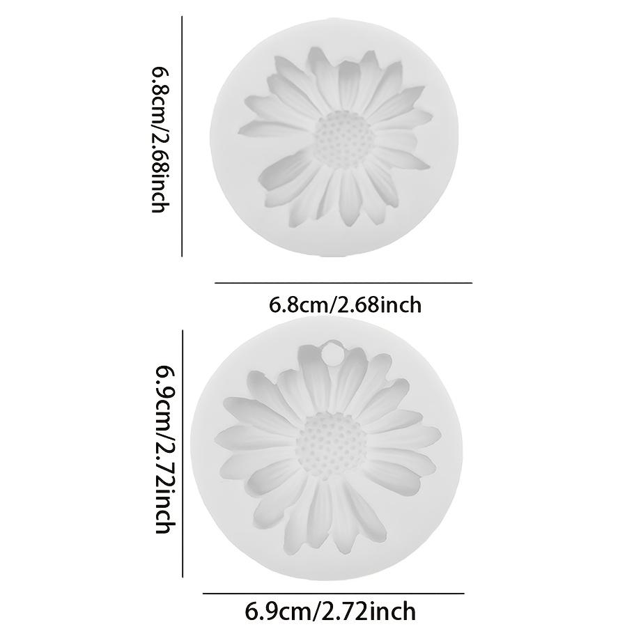 DIY Silicone Candle Mold with Daisy Design, No-Hole and with-Hole Options for Soap, Resin Casting Aromatherapy, Plaster Crafts Home Decor Candle Mold