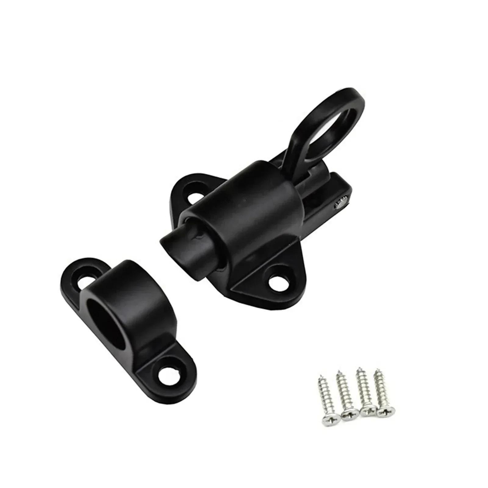 

Пружинний дверний засувний замок, самозакриваюча засувка, безпека, автоматичний стулковий замок для воріт, алюмінієвий сплав, віконна засувка, обладнання для замка чорний