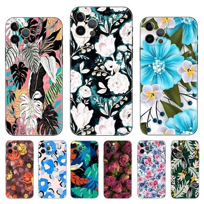 Custodia per telefono pianta fiorita per iPhone Samsung Galaxy Redmi Xiaomi Oppo OnePlus Note S A 7 8 9 10 11 12 13 14 20 21 22 23 53 54 Pro Max Ultra TPU Morbida