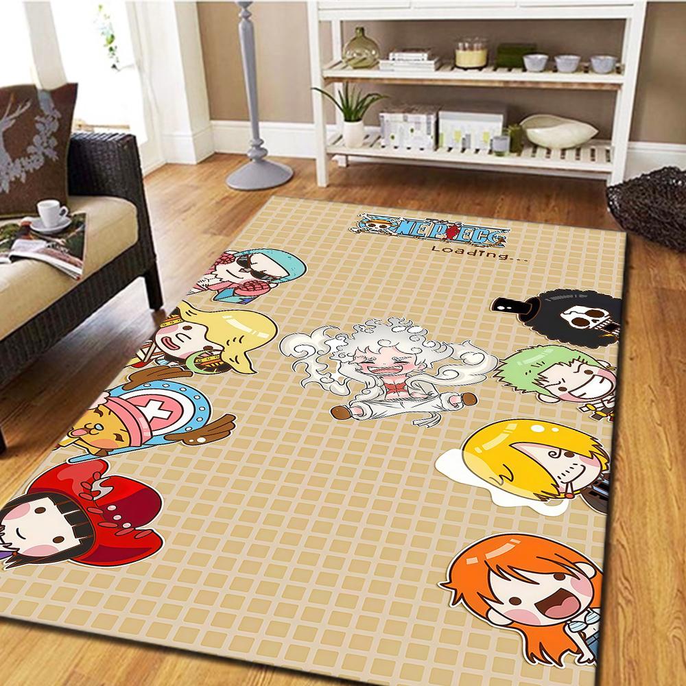 

ONE PIECE Carpet, Cool Movie Mat for Home Decor, Digital Print Bedroom Floor Rug, Living Room Mat -HYQ43 60x90cm