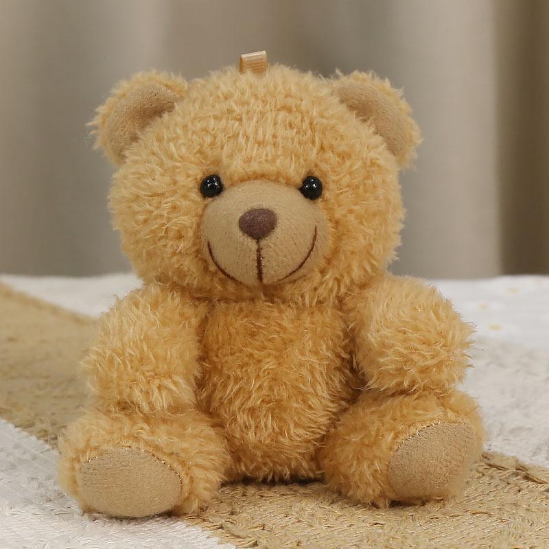 Charming Teddy Bear Keychain Plush Doll - Dressed Up Couple Backpack Ornament Gift