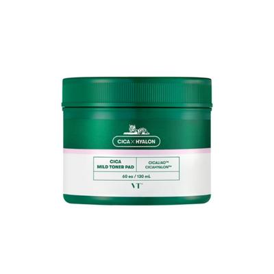 CICA Mild Toner Pad 60 Pads Soothing & Hydrating Skin Prep