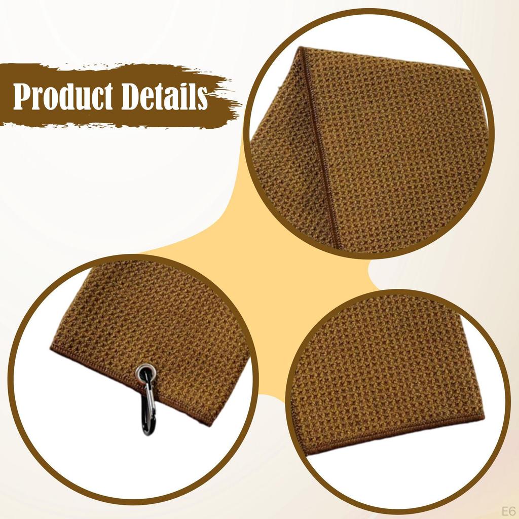 Golf Towel Ball Cleaning 12 Inx12 in Microfiber Golfing Supplies Lightweight Quick Drying