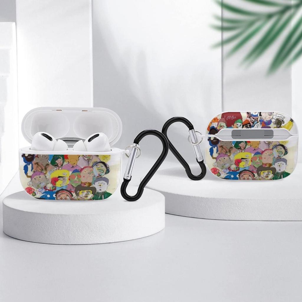 Husă King Gnu AirPods Pro Husă Protectoare pentru Căști AirPods Compatibilă cu Carcasă de Încărcare Wireless cu Carabină Ușoară Rezistentă la Șocuri Rezistentă la Zgârieturi