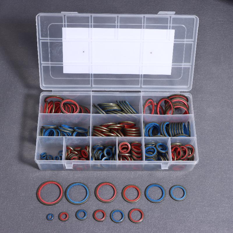 Oil Drain Combined Washer Seal Set 100/245pcs Sealing Gasket Set M6 M8 M10 M12 M14 M16 M18 M20 M22 M24 M27 M30
