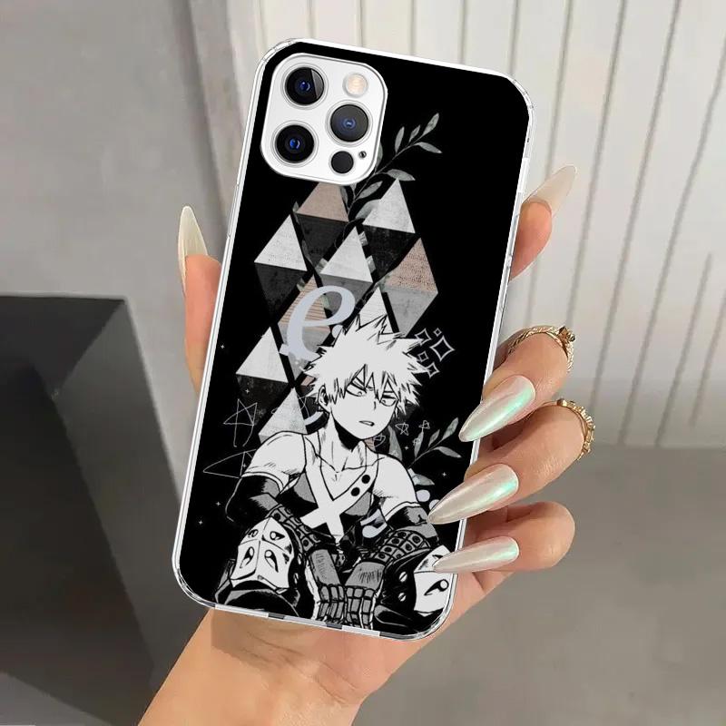 My Hero MHA Bakugou Katsuki Phone Case for Iphone 16 15 14 13 12 Mini 11 Pro Max 16E X XS XR 7 Plus 8 SE 2020 Soft Funda Print S