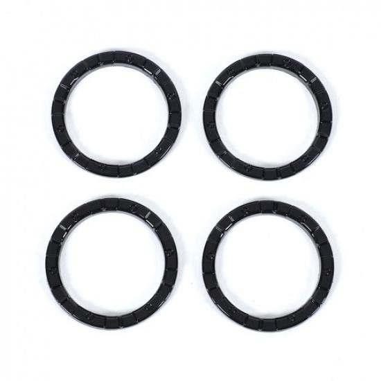 Mecha Glossy Black Air Vent Outlet Cover Trim Ring For Toyota Tundra 2014-