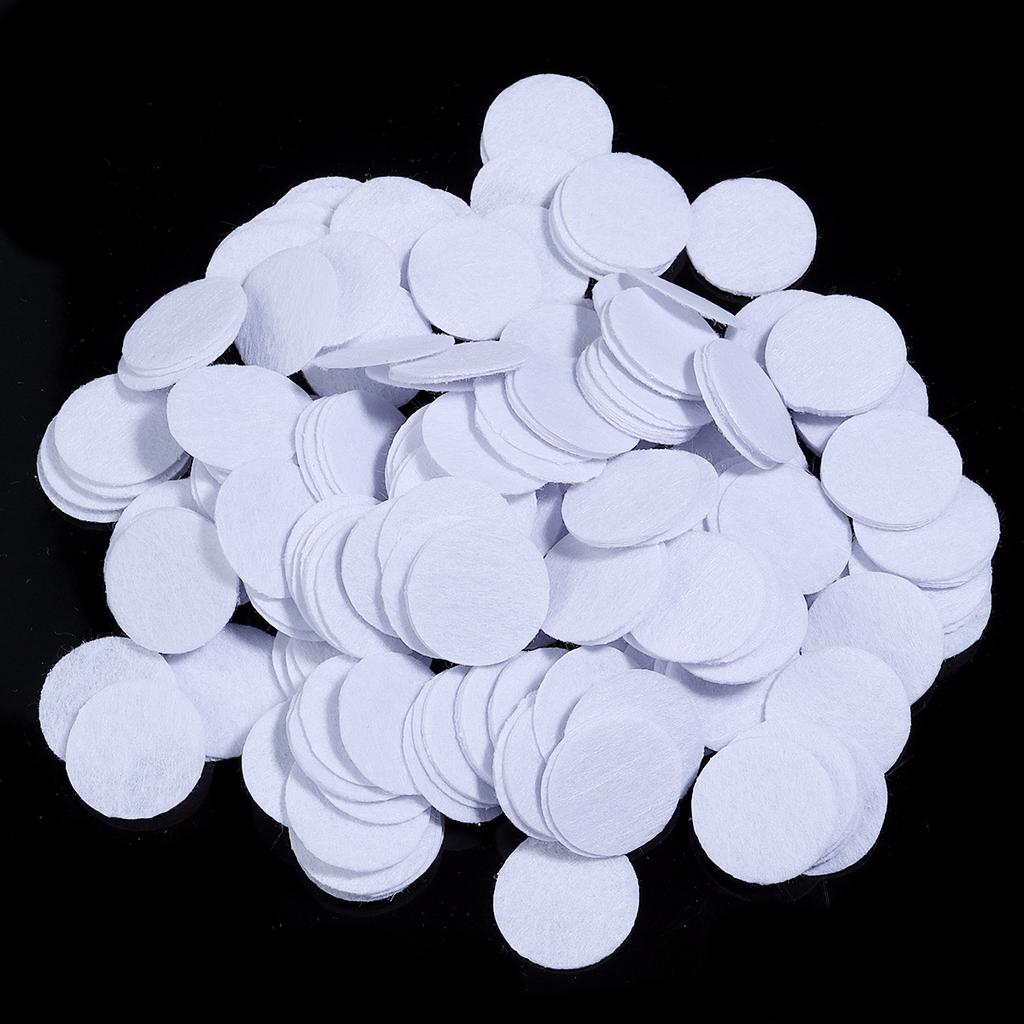 100-300pcs Round Non Woven Felt Circle Pads 15-45mm Colorful Fabric Patches Dots Appliques For DIY Scrapbook Handicrafts Decor