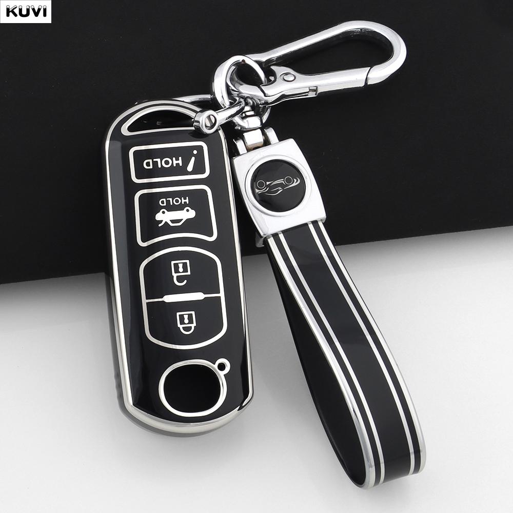 4 Button Fashion TPU Car Key Case Cover For Mazda 2 3 6 Demio Atenza Axela CX-5 CX5 CX-3 CX7 CX-9 3 4 CX30 2016 2017 2018 2019