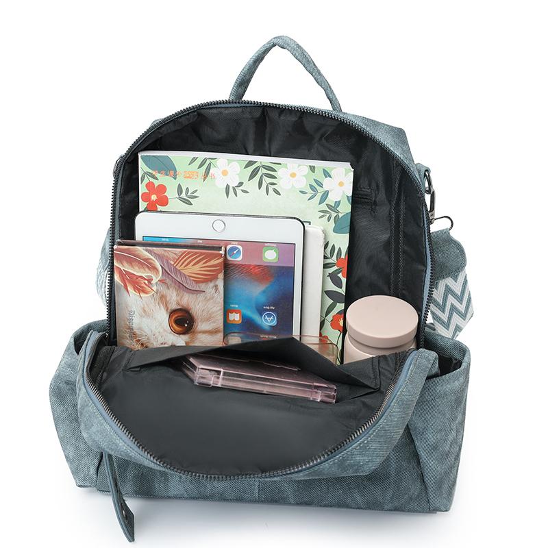 Mochila PU para Mujer Mochila de Gran Capacidad Bolso de Hombro Multifunción