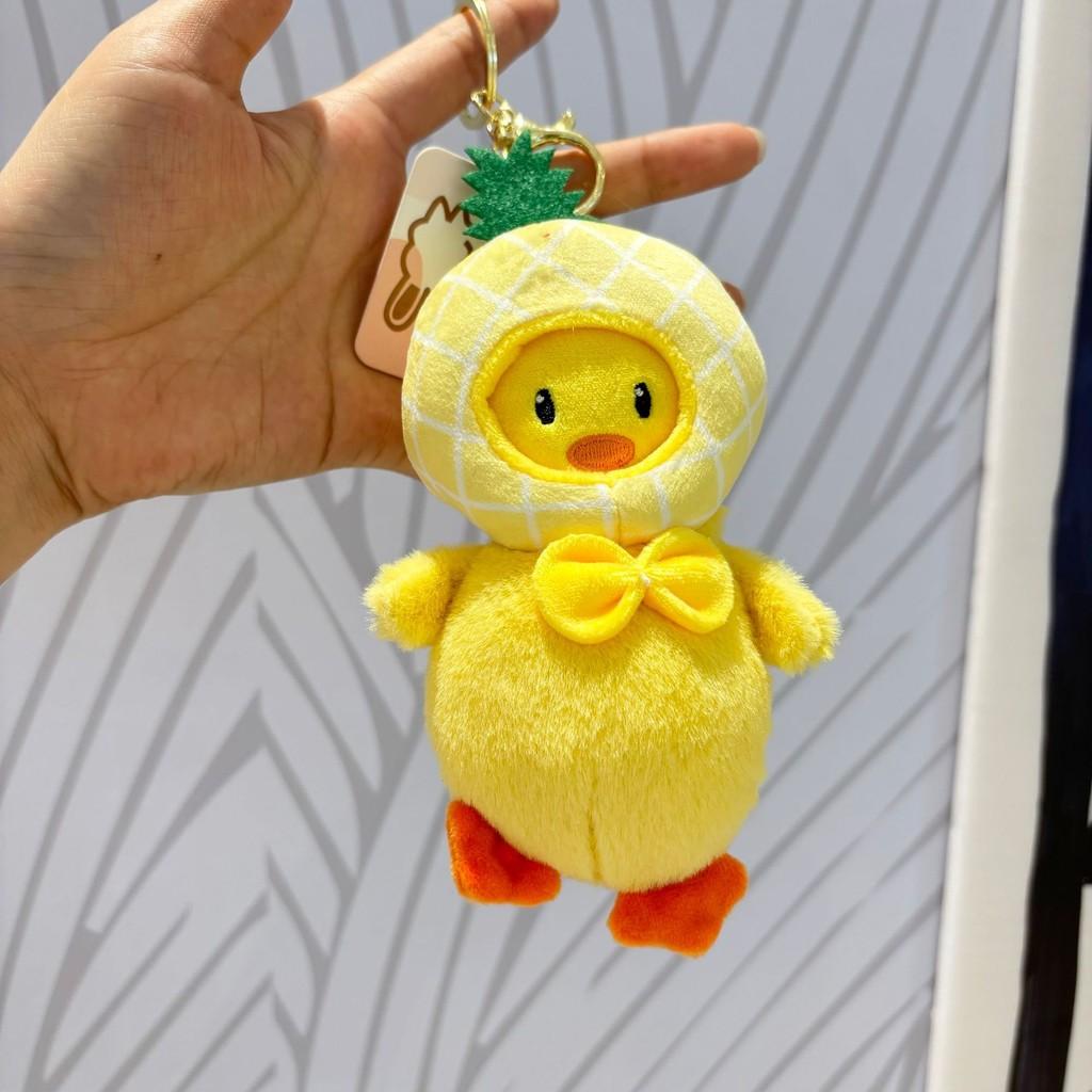 

Плюшевый утенок, привлекательное подвесное украшение-брелок ярких цветов для сумок, модный жёлтый