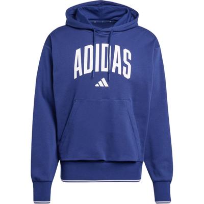 adidas Letter Hooded Long Sleeve Pocket Sweatshirt Men Sweatshirt Dark-Blue KC3874