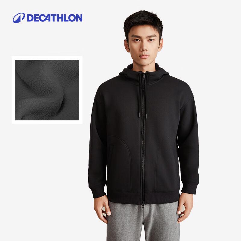 Decathlon Men s Thickened Hooded Zip-Up Jacket S