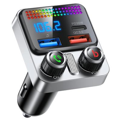 Nadajnik FM HUNDRUP, Nadajnik FM do samochodu, Bluetooth 5.4 (Top Model 2025), Ładowarka samochodowa, QC3.0