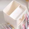 Brush Holder Organizer Makeup Pen Desktop Storage Container White Small Rabbit Square