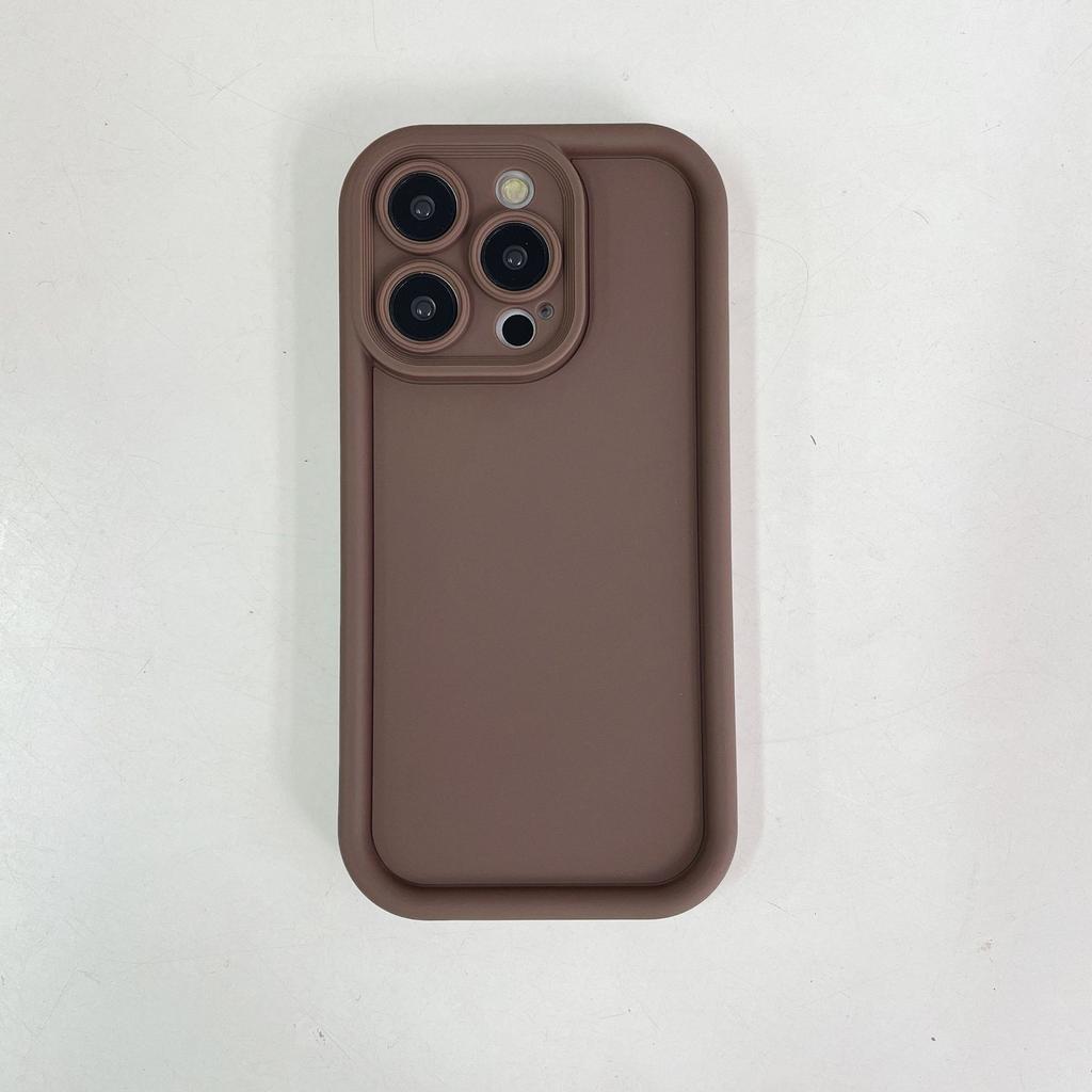 Simple Solid Color Soft Shell Suitable for Apple IPhone16promax Mobile Phone Case 16 Protective Case 13 Full Package