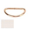 100pcs D Rings Dog Collar Metal D Rings for Dog Chest Straps Pet Suitcases Accessory