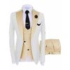 2025 European & American Men's Three-Piece Suit Set - Business, Banquet, or Groomsmen Attire