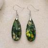 Luxury High Quality Natural Emperor Stone Water Drop Earrings Earrings European and American Popular Retro Jewelry