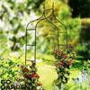 Metal Garden Pergola for Flowers, Roses, Climbers, Support, Arch, Anchors, Garden