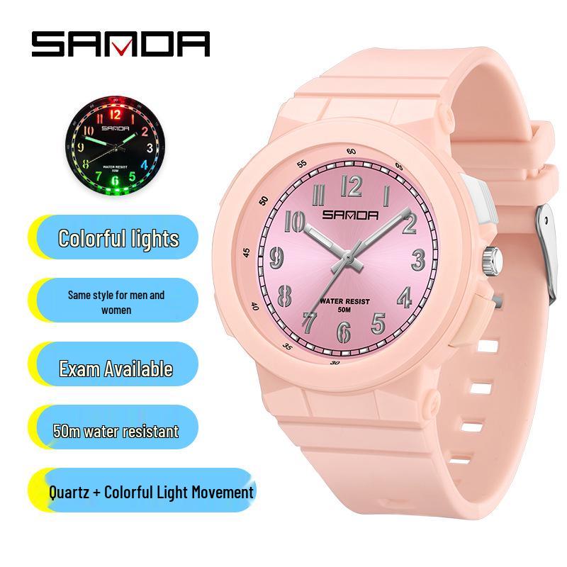 Sanda Youth Luminous Waterproof Trend Watch