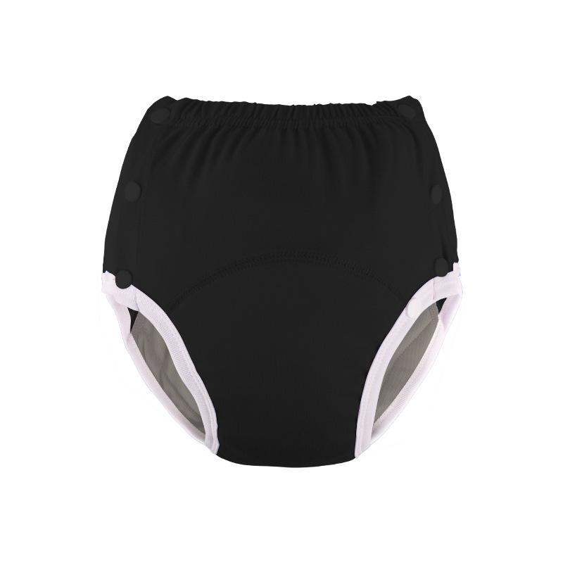 Adult Cotton Washable Incontinence Pants - Leak-Proof Underwear for Seniors S (60-80 jin) чёрный