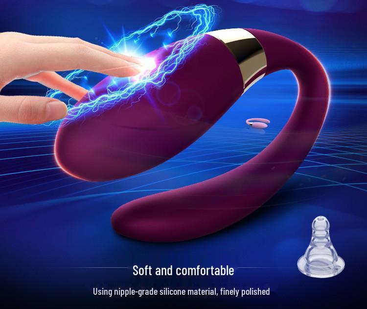 Jielin Bezdrátový vibrační masážní přístroj ve tvaru U pro páry