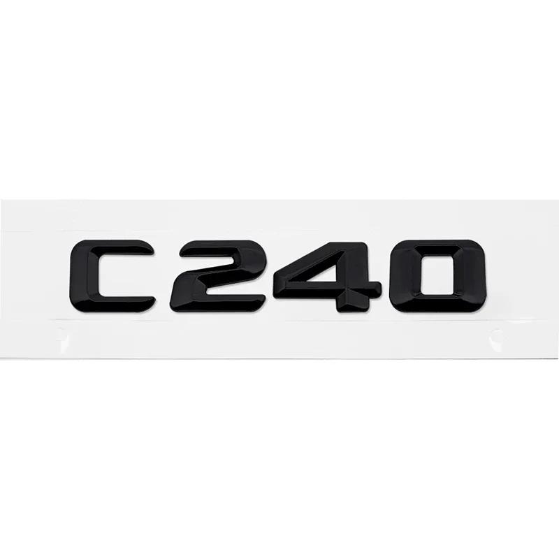 Alloy ABS Car Letter Stickers Rear Trunk Badge for Mercedes Benz C Class C240 C250 C260 C280 C300 C320 C350 C400 C500 Emblem RV1