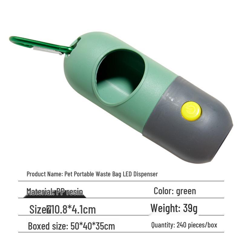 Dog Waste Box & Poop Scoop Set with Hanging Buckle and Leash Collar Storage