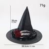 Flower Skull Wizard Cap Skeleton Hand Witch Hat Creative Halloween Witch Hats  Night Club