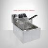 Large Capacity Electric Deep Fryer Single Cylinder French Frying Machine Stall Snack Cooking Equipment