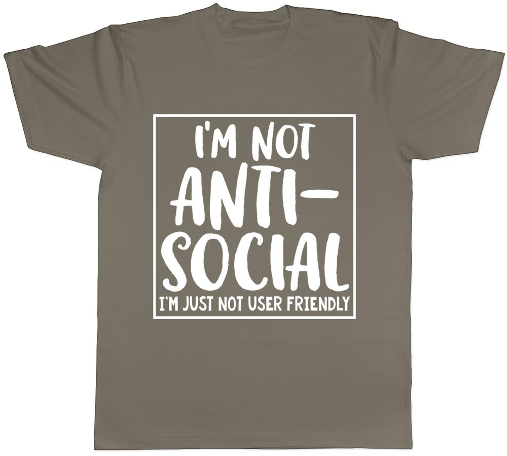 Im Not AntiSocial Im Just Not User Friendly Funny Unisexs TShirt