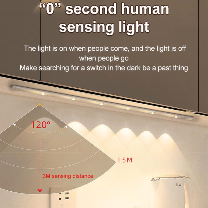 Intelligent Wireless Sensor Lamp Corrugated Cabinet Lamp Induction Charging Wardrobe Lamp/Intelligent Induction Lamp Body